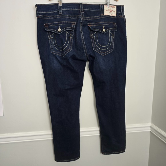 True Religion Mens Western Heritage Geno Relaxed Slim Jeans 44 Classic Americana - Picture 6 of 9